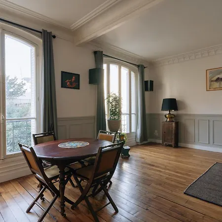 Luminous Parisian-style 1bd Apartmentbelleville 公寓