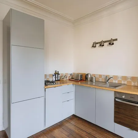 公寓 Luminous Parisian-style 1bd Apartmentbelleville