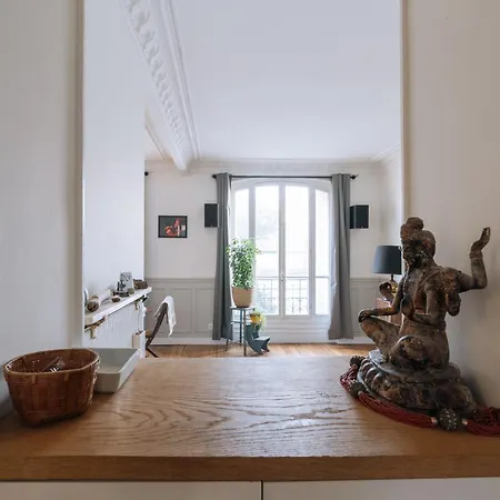 Luminous Parisian-style 1bd Apartmentbelleville דירה *